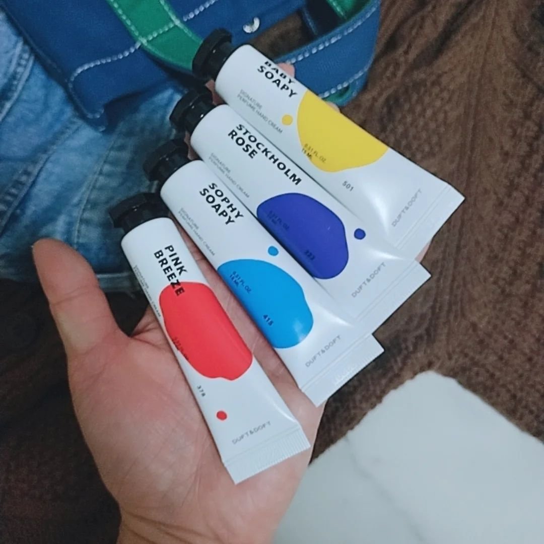 シグネチャーパフュームハンドクリームミニチュアギフトセット/DUFT&DOFT/ハンドクリームを使ったクチコミ（2枚目）