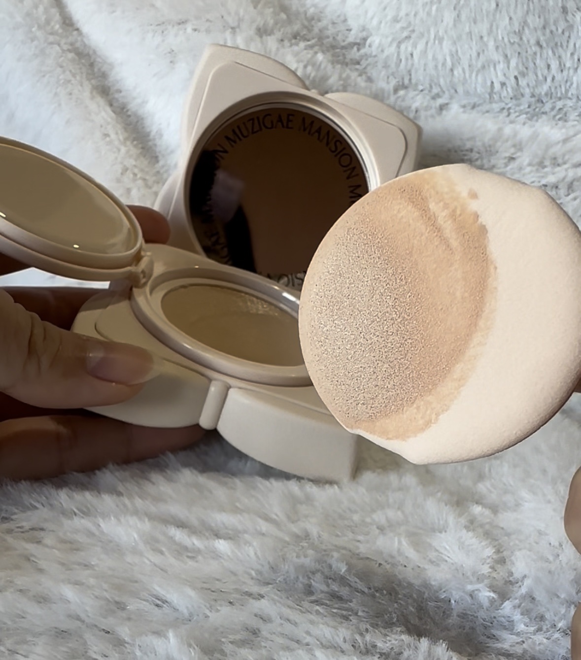 スリックウォータークッション/MUZIGAE MANSION/クッションファンデーションを使ったクチコミ（2枚目）