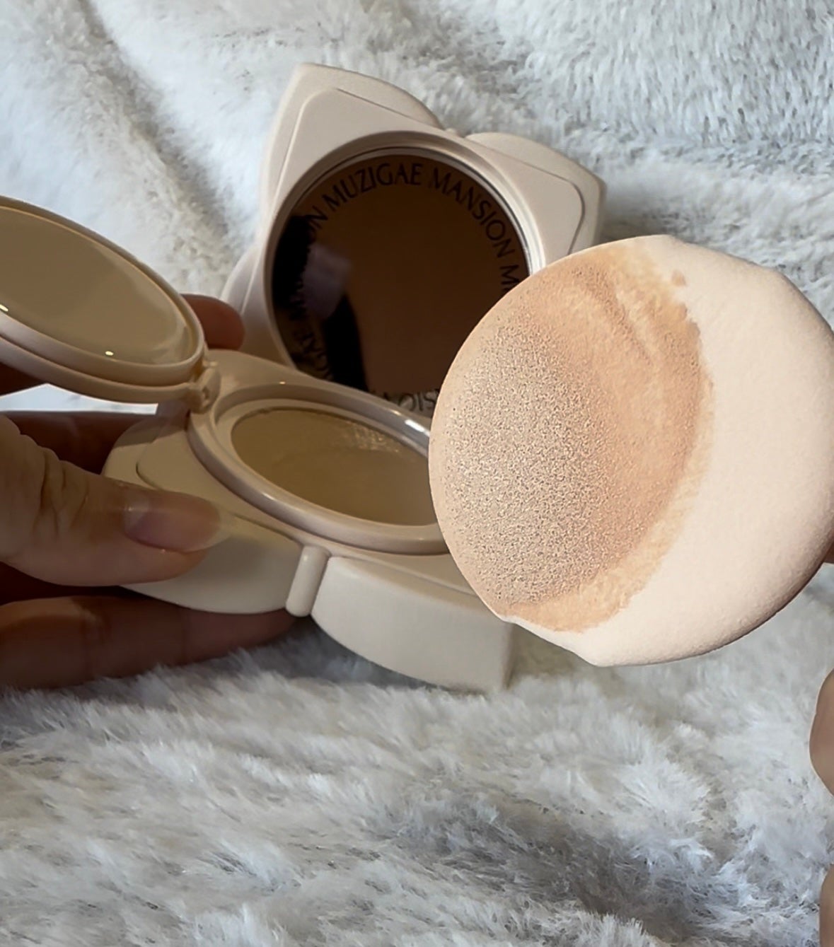 スリックウォータークッション/MUZIGAE MANSION/クッションファンデーションを使ったクチコミ(2枚目)