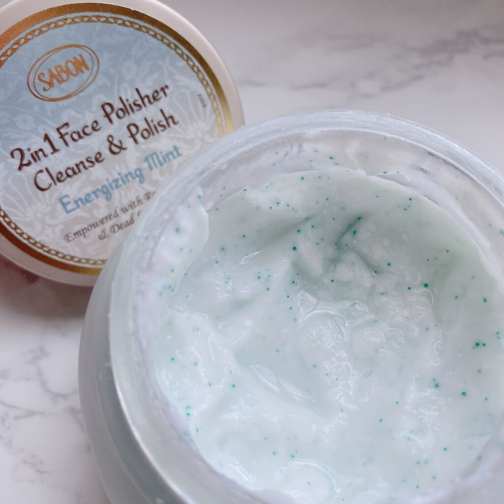 フェイスポリッシャー リフレッシング（ミント）/SABON/スクラブ・ゴマージュを使ったクチコミ（2枚目）