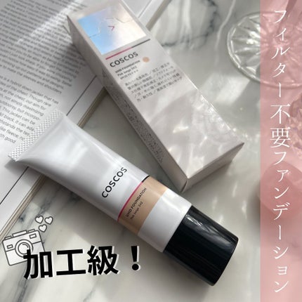 UHDファンデーション342(ピンクベージュ)/COSCOS/リキッドファンデーションを使ったクチコミ(1枚目)