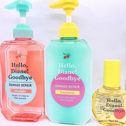 ハローダイアン グッバイ うるおい補修ヘアオイル/ダイアン/ヘアオイルを使ったクチコミ(1枚目)