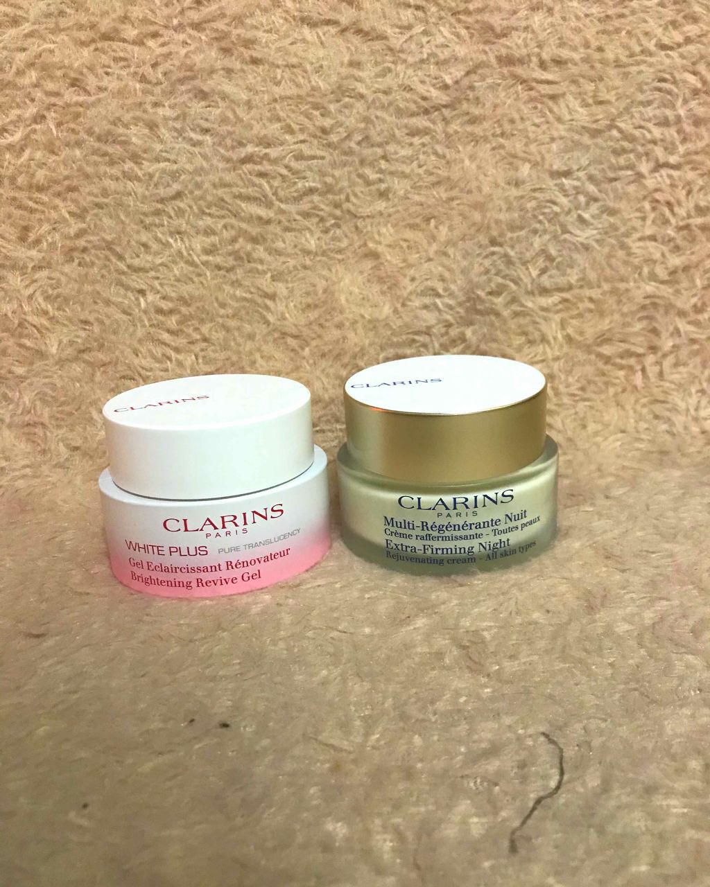 ホワイト-プラス ブライト ナイト ジェル/CLARINS/フェイスクリームを使ったクチコミ(1枚目)