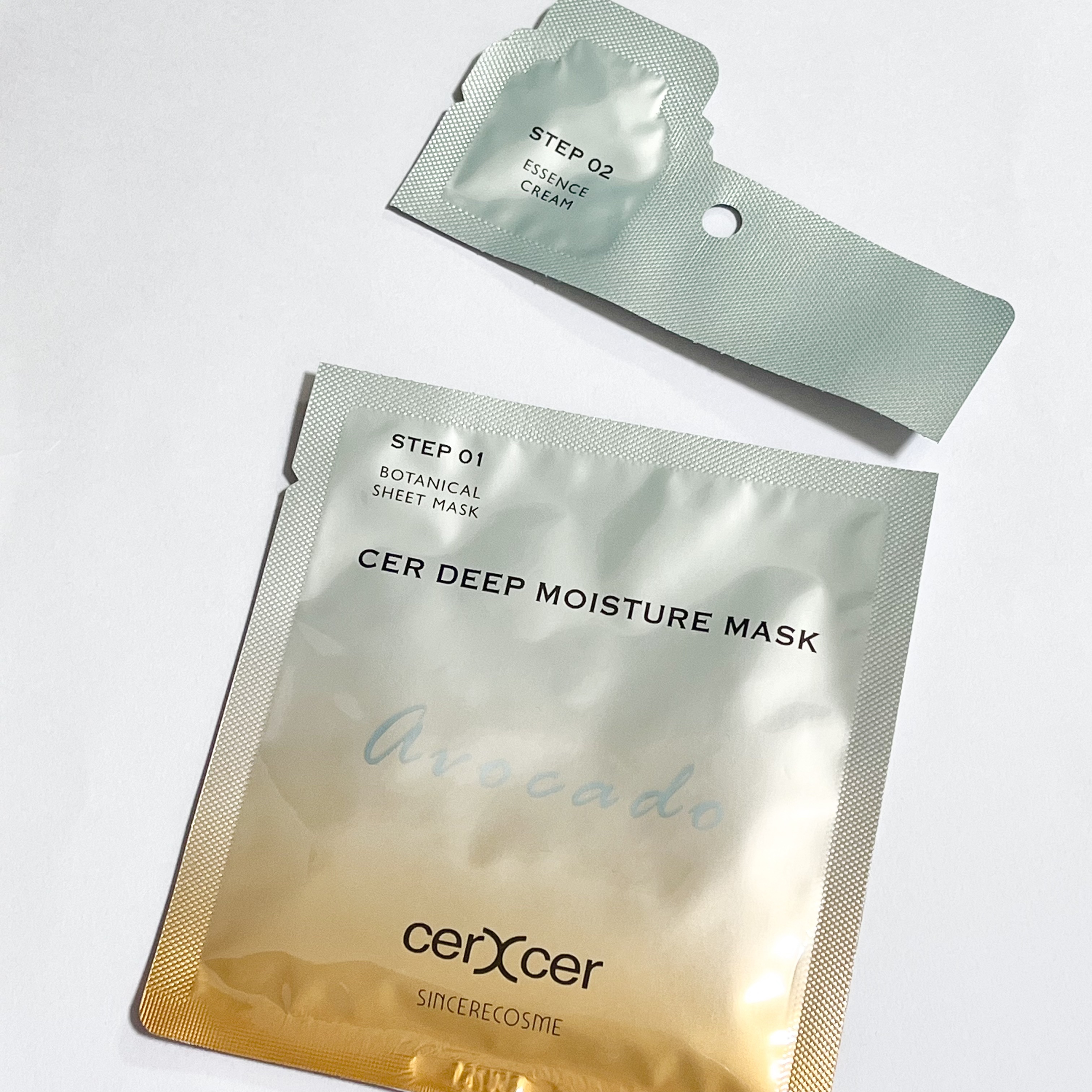 ディープモイスチャー マスク　(ケアクリーム付き)/cerXcer/シートマスク・パックを使ったクチコミ（1枚目）