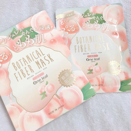 ボタニカルファイバーマスク モモ/One leaf TOKYO/シートマスク・パックを使ったクチコミ(1枚目)