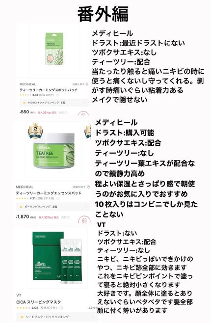 M_ on LIPS 「ニキビできた時に使いたいフェイスパック達/過去に私が使った結果..」(7枚目)