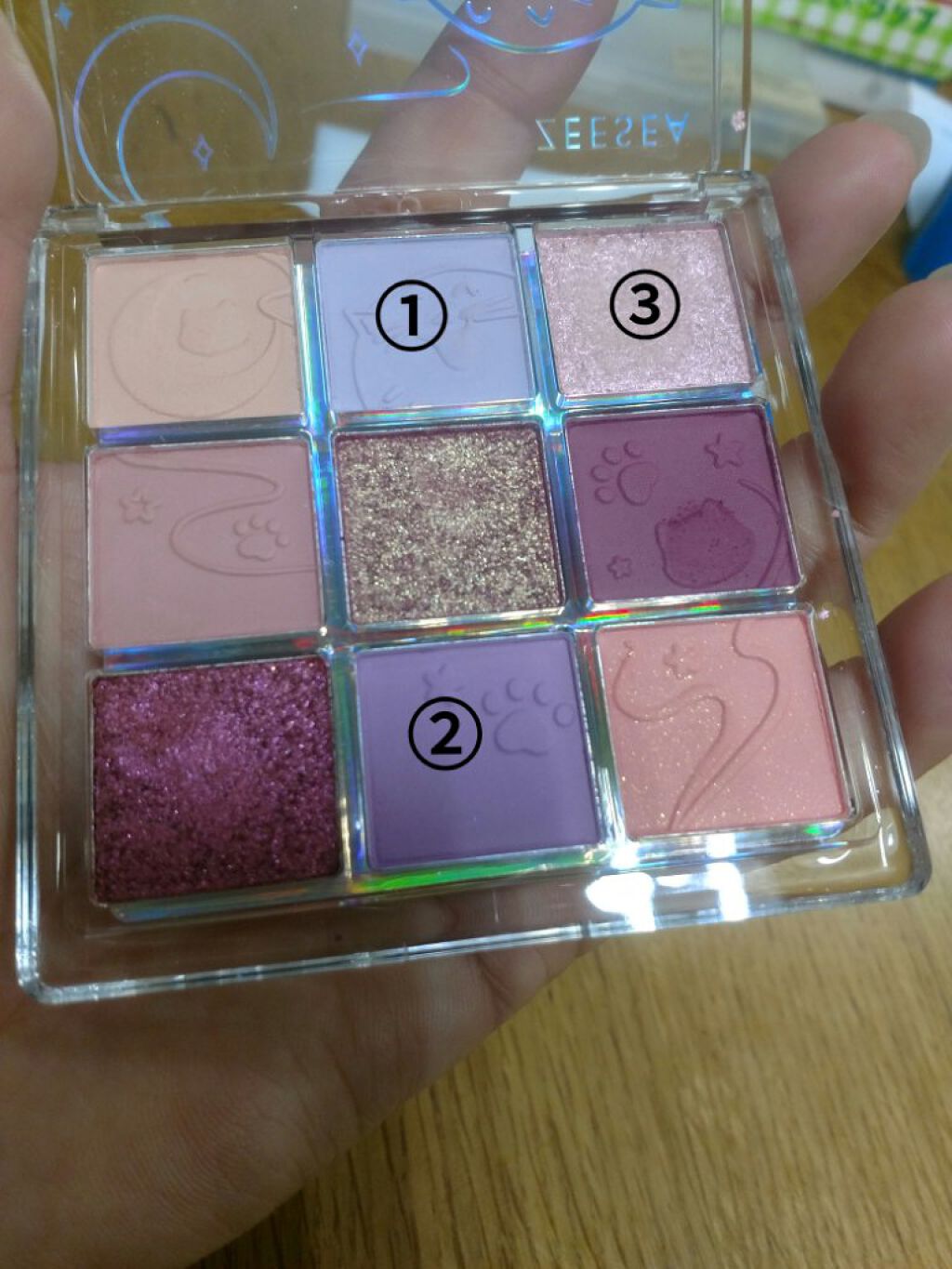 クォーツ 9色アイシャドウパレット(ドリームランドアイシャドウ)/ZEESEA/アイシャドウパレットを使ったクチコミ（2枚目）