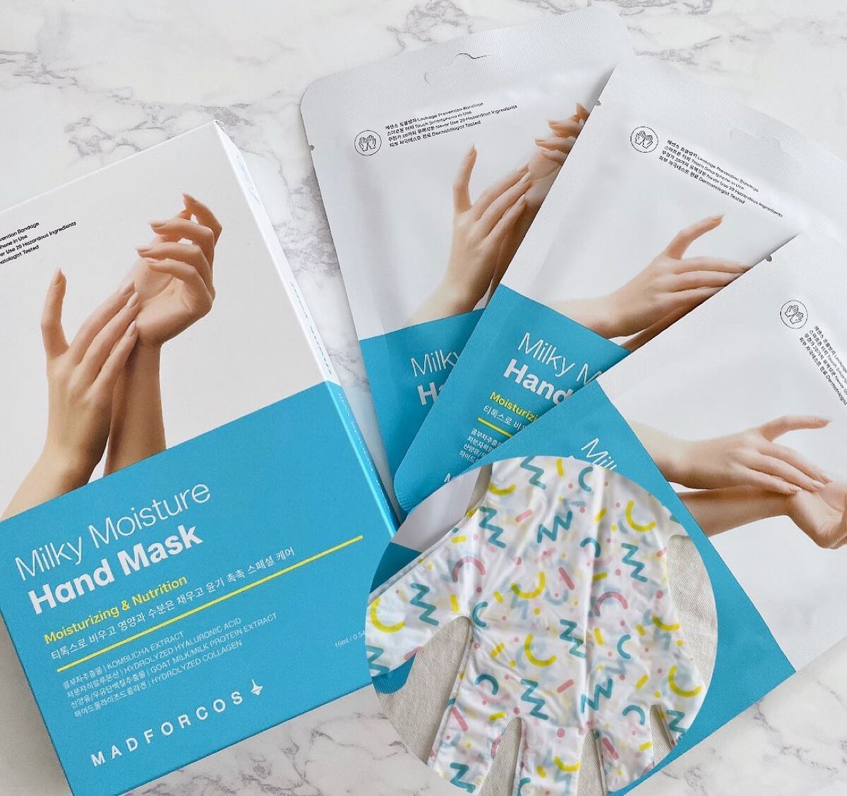 ミルキーモイスチャーハンドマスク/MADFORCOS/ハンドクリームを使ったクチコミ（1枚目）