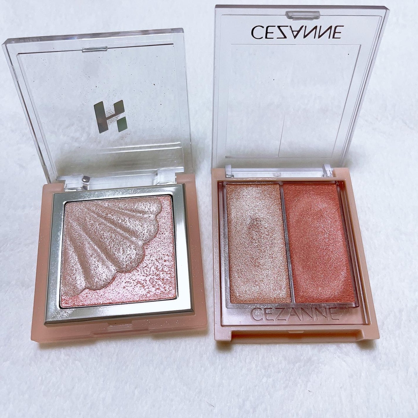 シェルグロウハイライター/HOLIKA HOLIKA/パウダーハイライトを使ったクチコミ(4枚目)