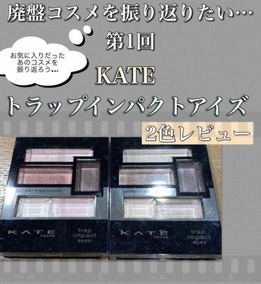 トラップインパクトアイズ BR-1/KATE/アイシャドウパレットを使ったクチコミ（1枚目）