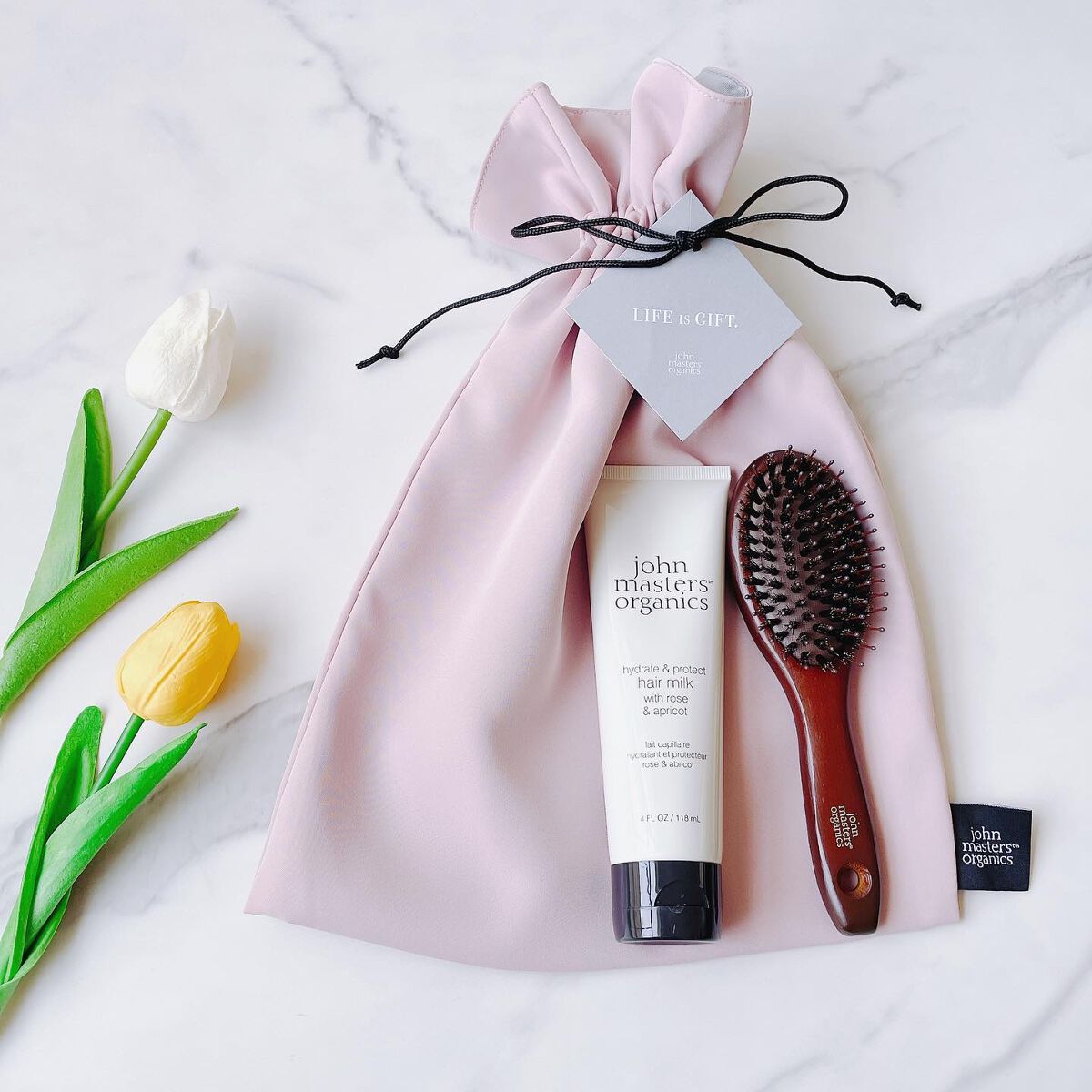 コンボパドルブラシ/john masters organics/ヘアブラシを使ったクチコミ（3枚目）