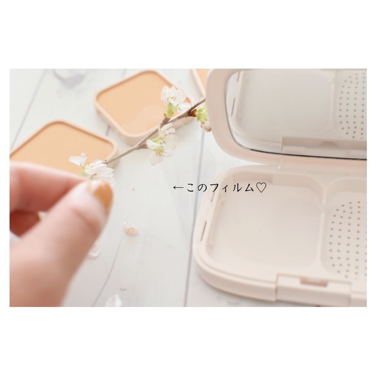 パウダーファンデーション/media luxe/パウダーファンデーションを使ったクチコミ(2枚目)