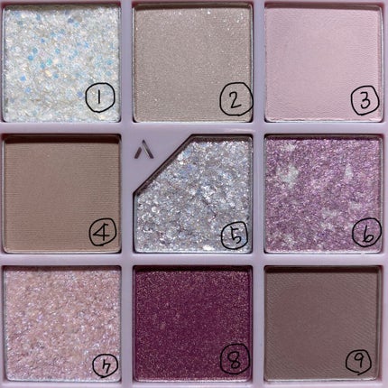 グリッターペディアアイパレット/unleashia/アイシャドウパレットを使ったクチコミ(2枚目)