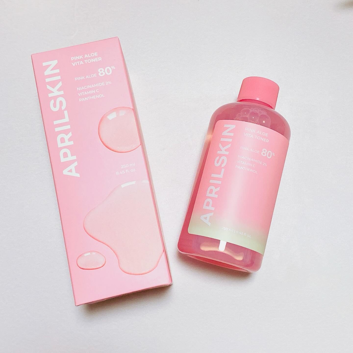 ピンクアロエビタトナー/APRILSKIN/化粧水を使ったクチコミ（3枚目）