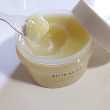 AROMATICA オレンジクレンジングシャーベットのクチコミ「★オレンジクレンジングシャーベット★

見た目はバームっぽいのに果汁アイスが溶けたような厚みの.....」（2枚目）