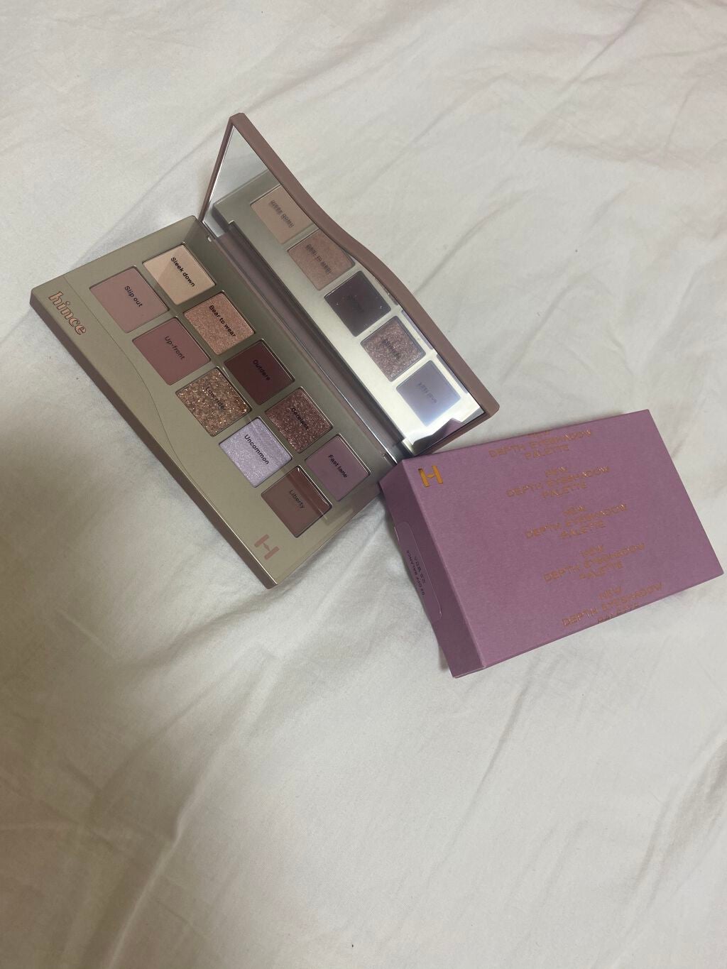 ニューデップスアイシャドウパレット/hince/アイシャドウパレットを使ったクチコミ(1枚目)
