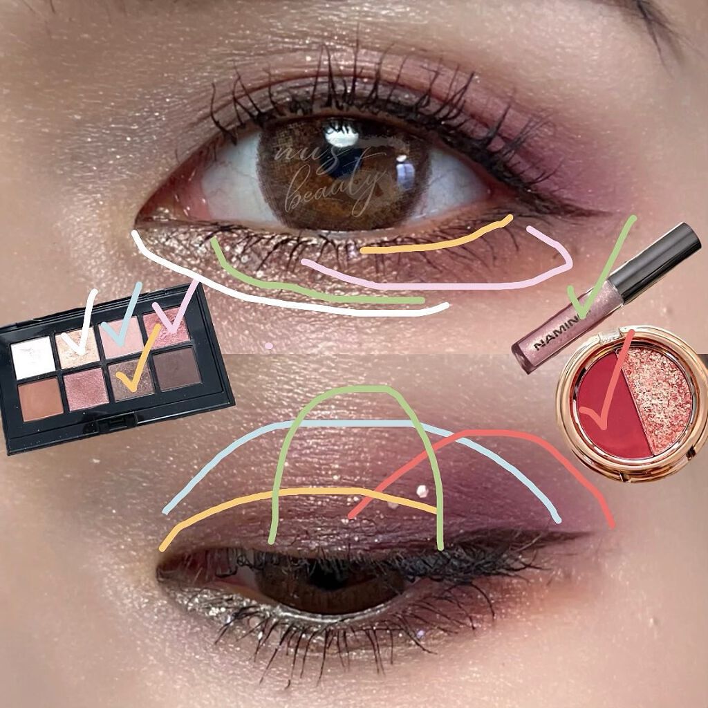 non♡ on LIPS 「・本当はバレンタインに投稿したかったチャイボークメイク☺️💗🍫..」(3枚目)