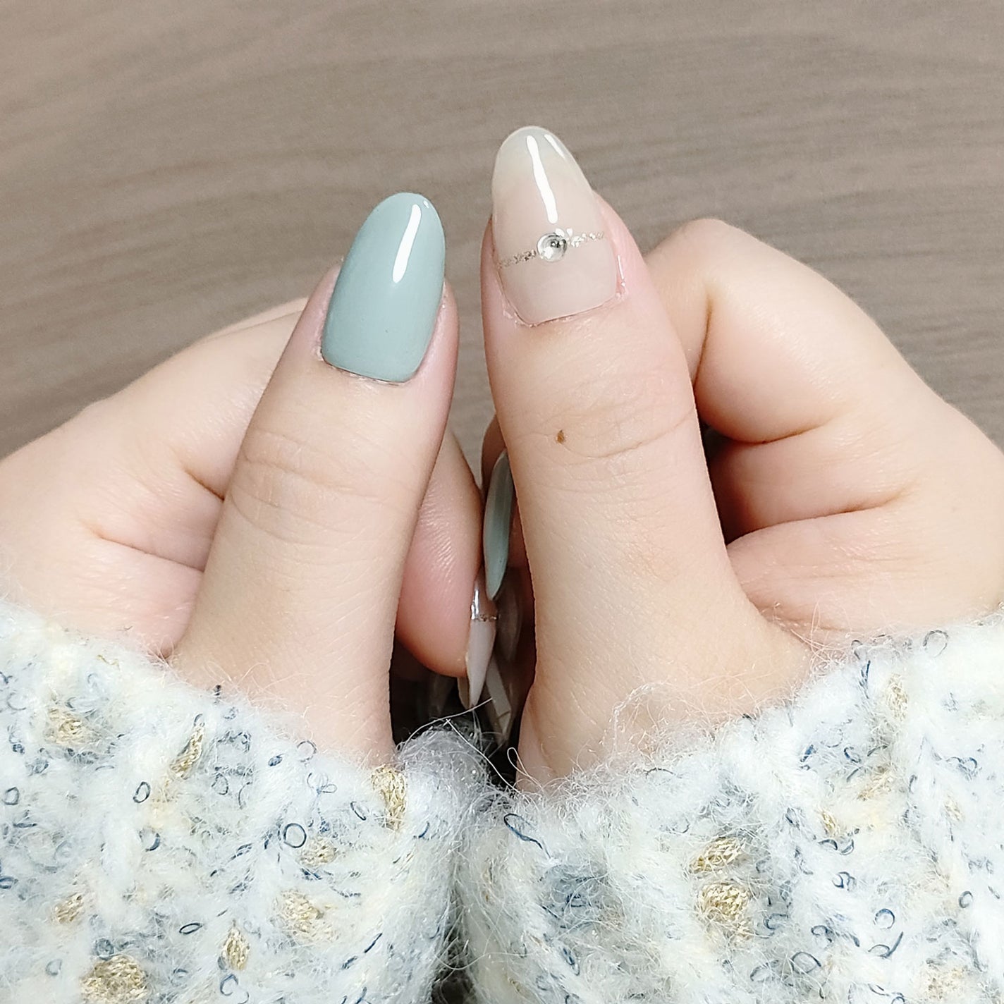 セミキュアジェルネイル(ハンド)/ohora/ネイルシールを使ったクチコミ(3枚目)