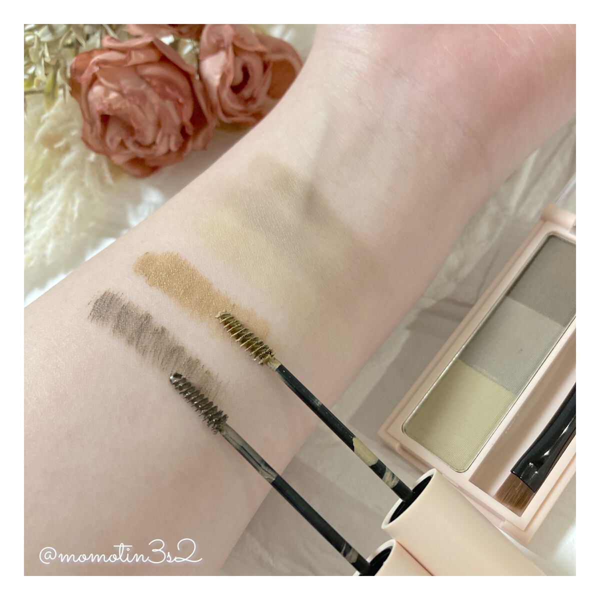 アイブロウパウダー/Kirei&co./パウダーアイブロウを使ったクチコミ(3枚目)