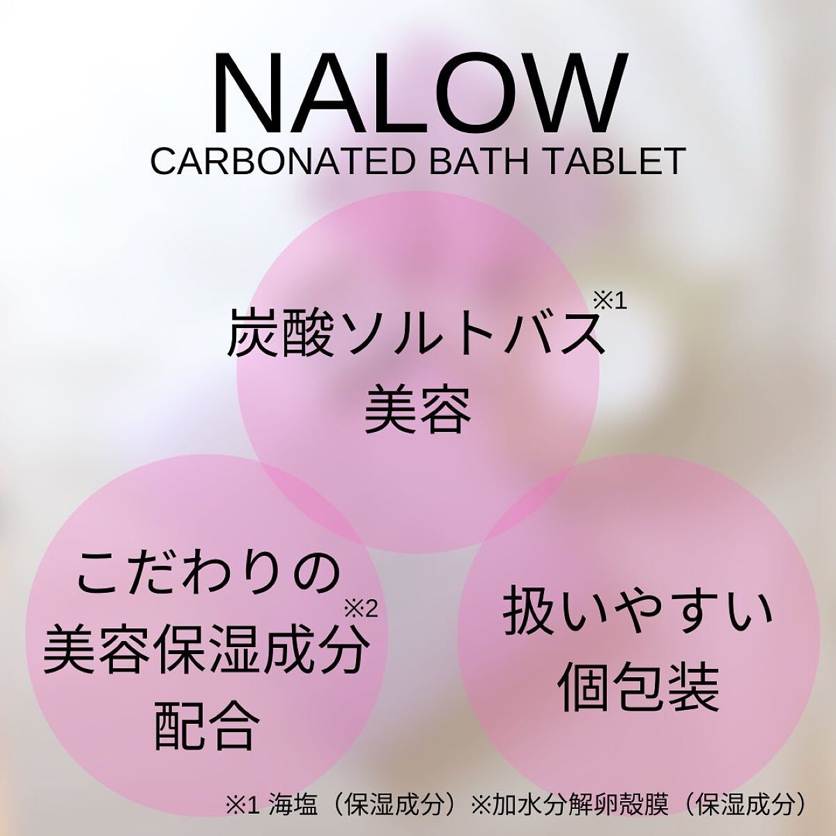 炭酸ソルト入浴料/NALOW/炭酸系入浴剤を使ったクチコミ(4枚目)