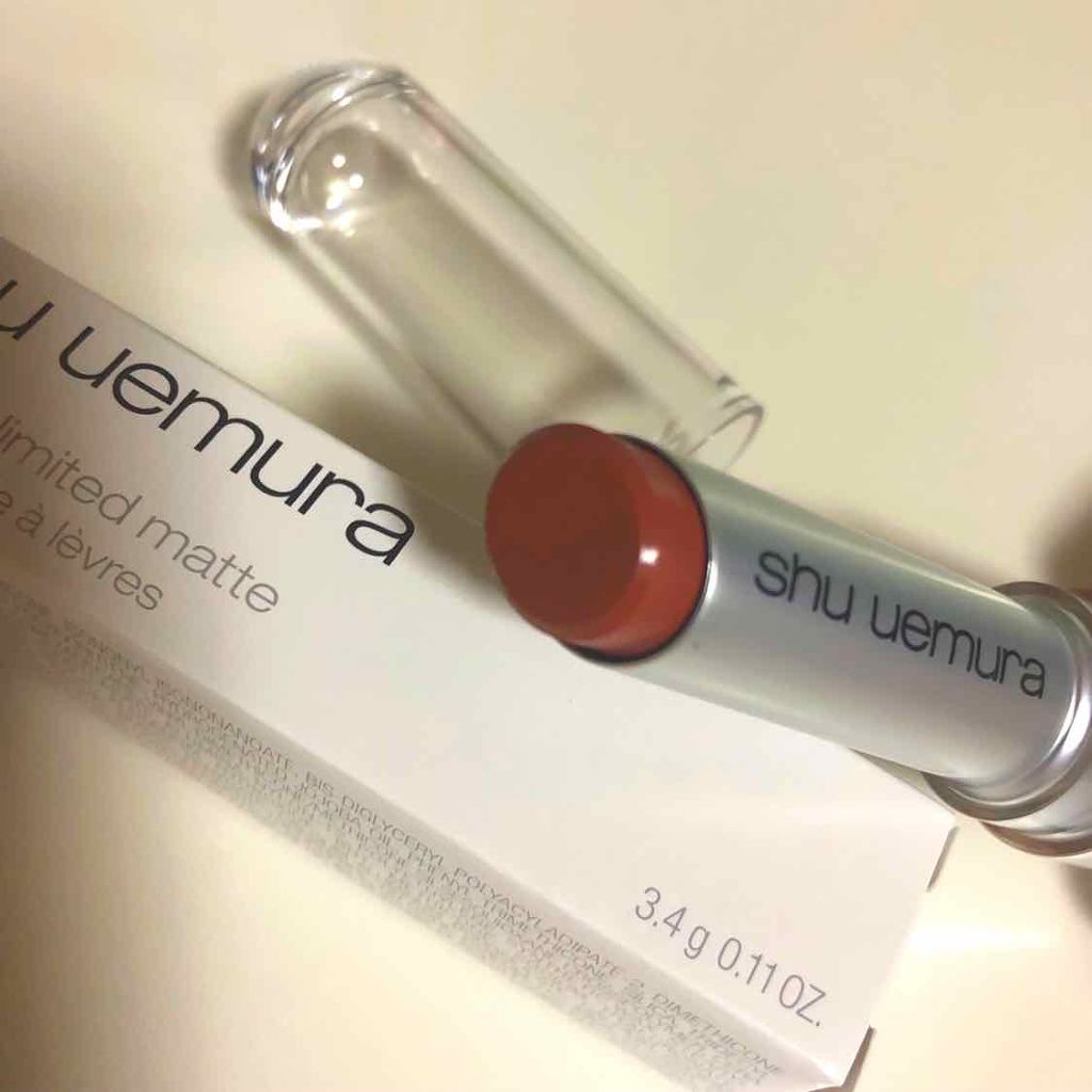 ルージュ アンリミテッド マット/shu uemura/口紅を使ったクチコミ（2枚目）
