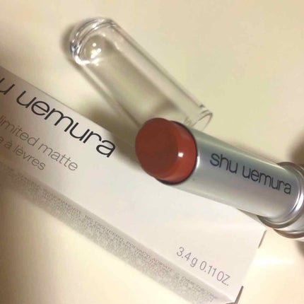 ルージュ アンリミテッド マット/shu uemura/口紅を使ったクチコミ(2枚目)