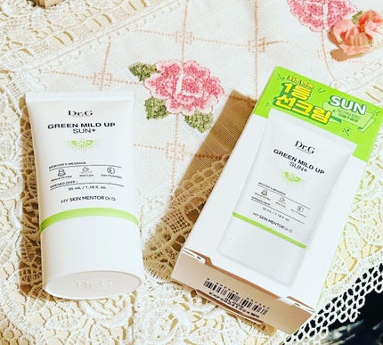 グリーンマイルドアップサンプラス/Dr.G/日焼け止めクリームを使ったクチコミ(1枚目)