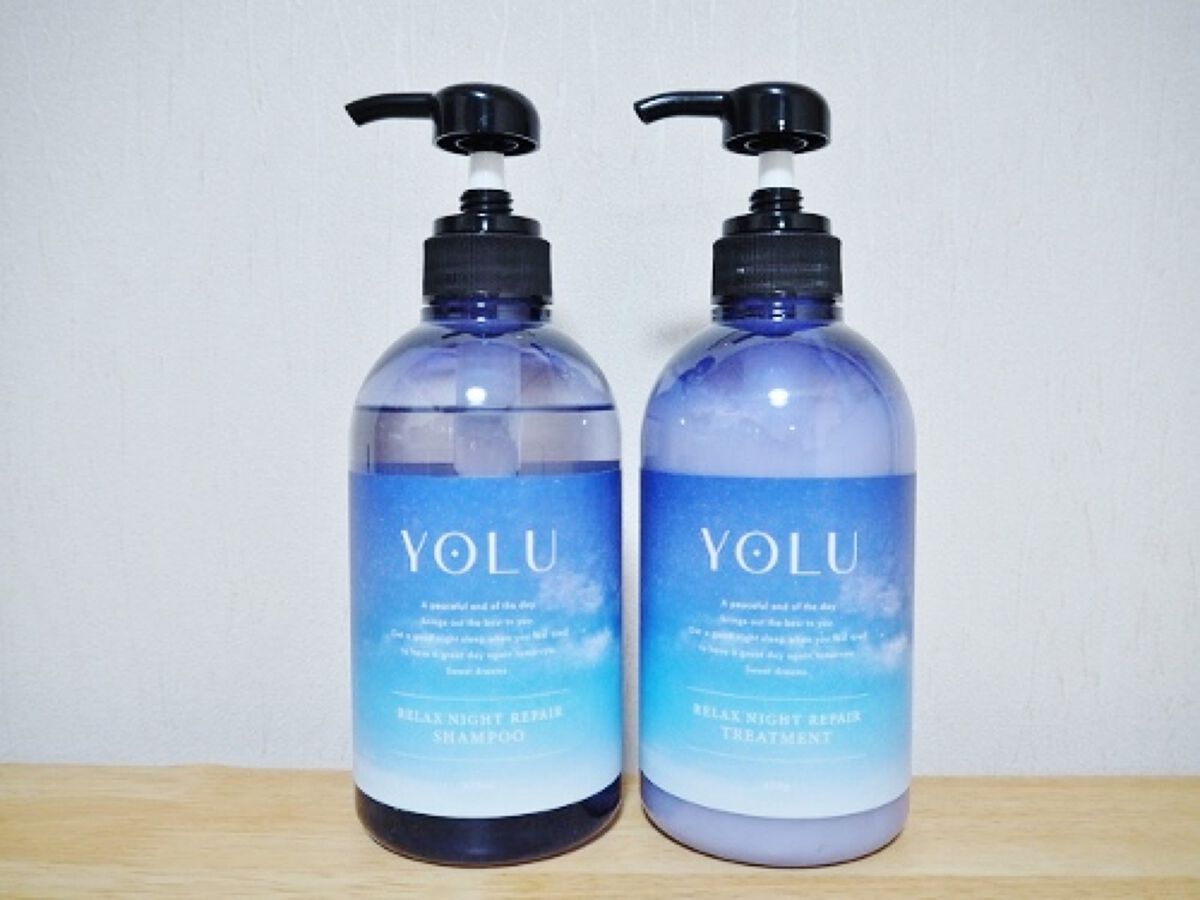 リラックスナイトリペア シャンプー/トリートメント/YOLU/市販シャンプーを使ったクチコミ(1枚目)