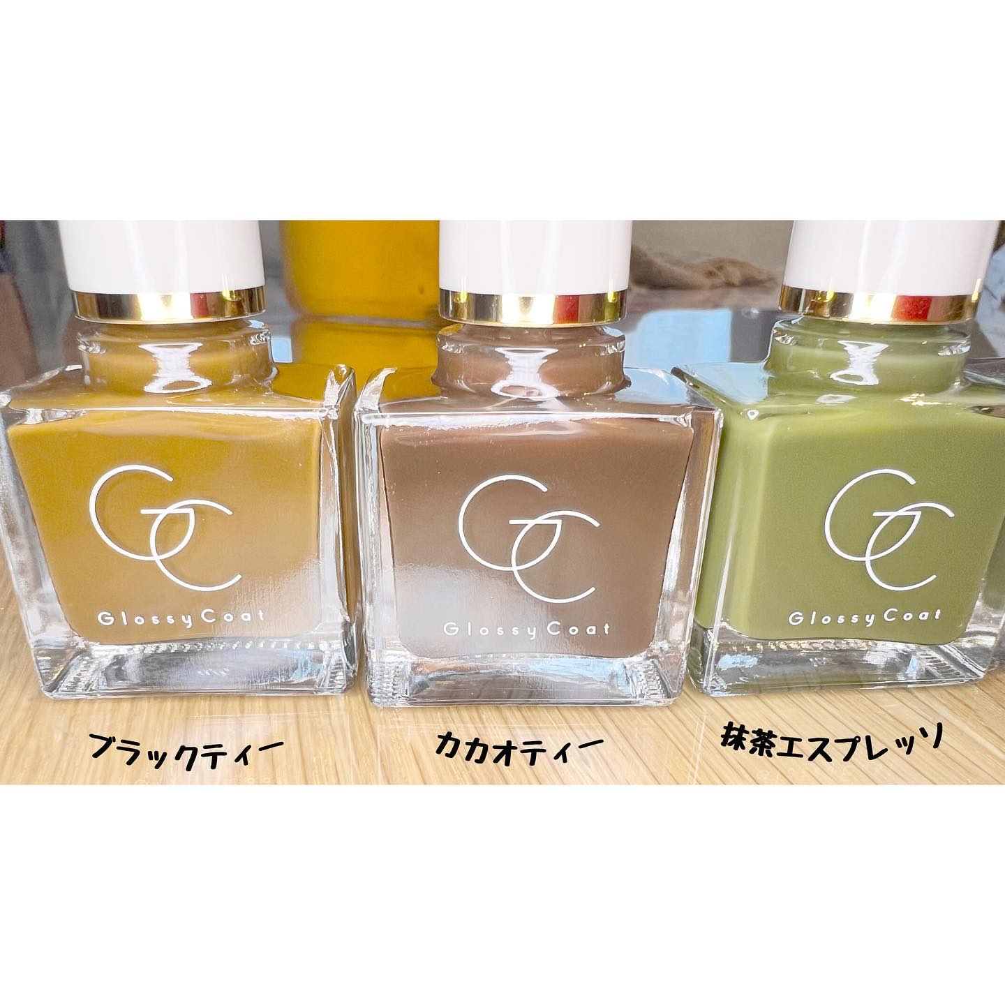 グロッシーコート アッサムオレンジティー/スキューズミー/オールインワンネイルを使ったクチコミ（2枚目）