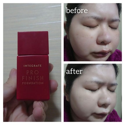 プロフィニッシュリキッド/インテグレート/リキッドファンデーションを使ったクチコミ(1枚目)