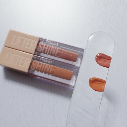 リフターシャイン 007 アーリーサンセット/MAYBELLINE NEW YORK/リップグロスを使ったクチコミ(3枚目)