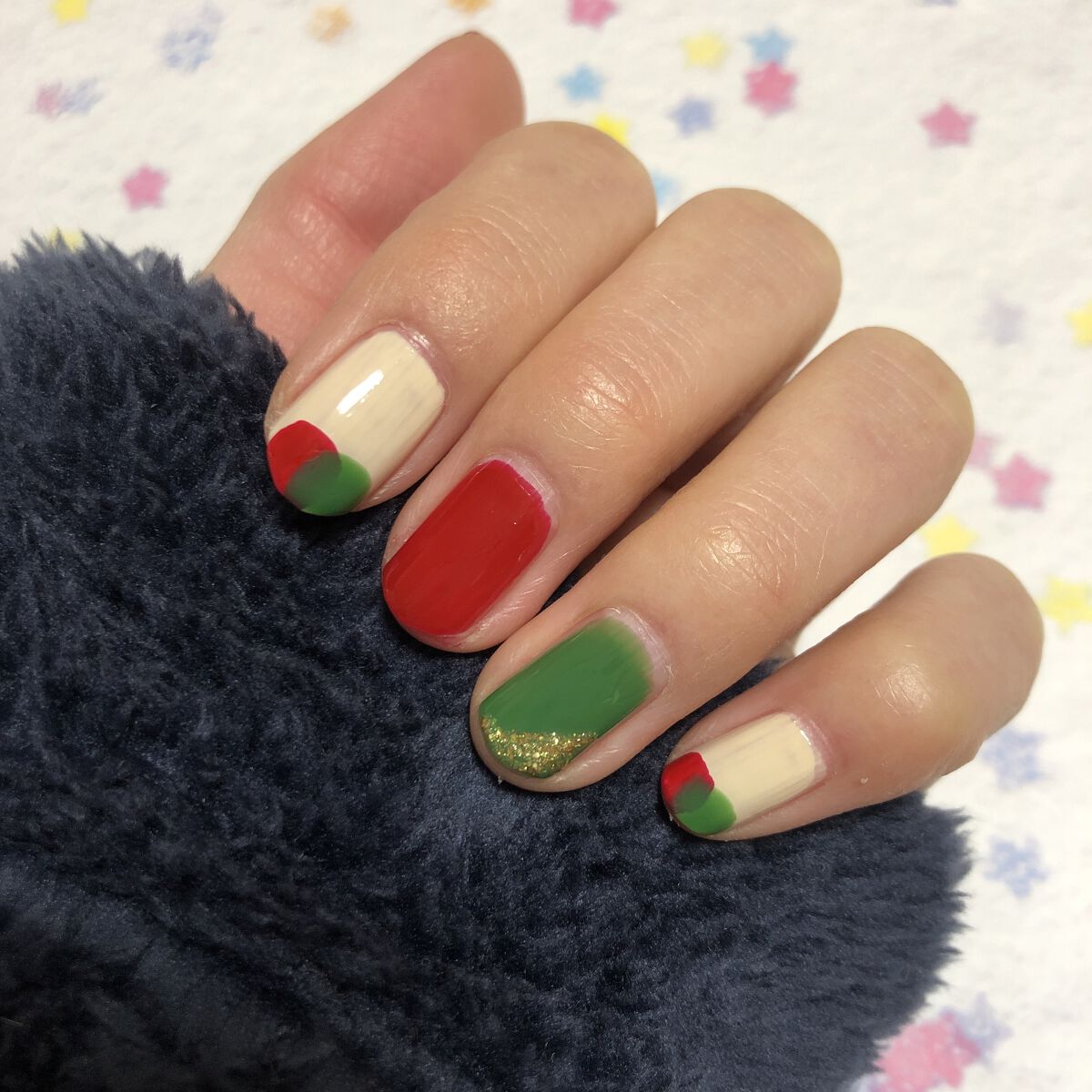 ネイル エナメル 846 グリーン系/ちふれ/マニキュアを使ったクチコミ（3枚目）