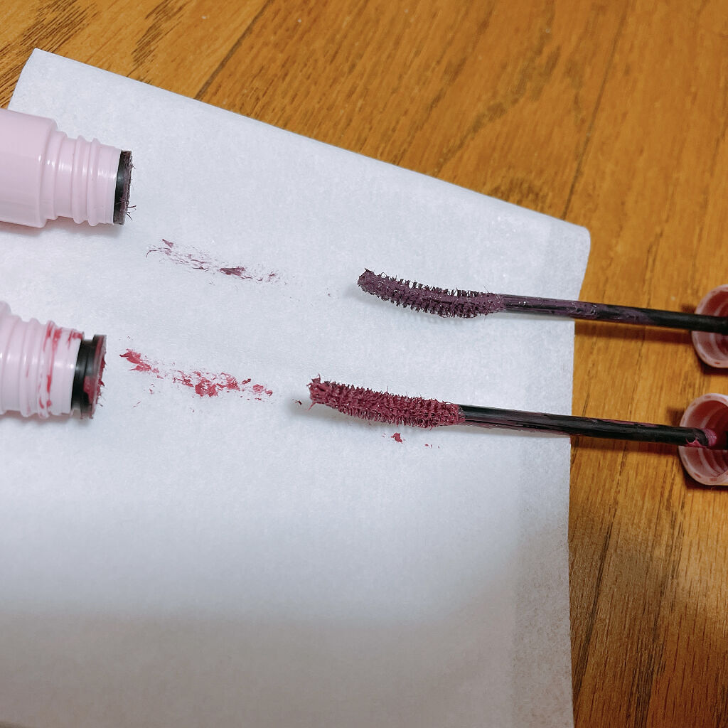 ロング＆カールマスカラ mauve purple/WHOMEE/マスカラを使ったクチコミ（2枚目）