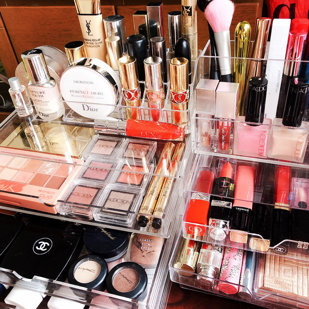 重なるアクリルケース２段引出・大/無印良品/その他化粧小物を使ったクチコミ（2枚目）