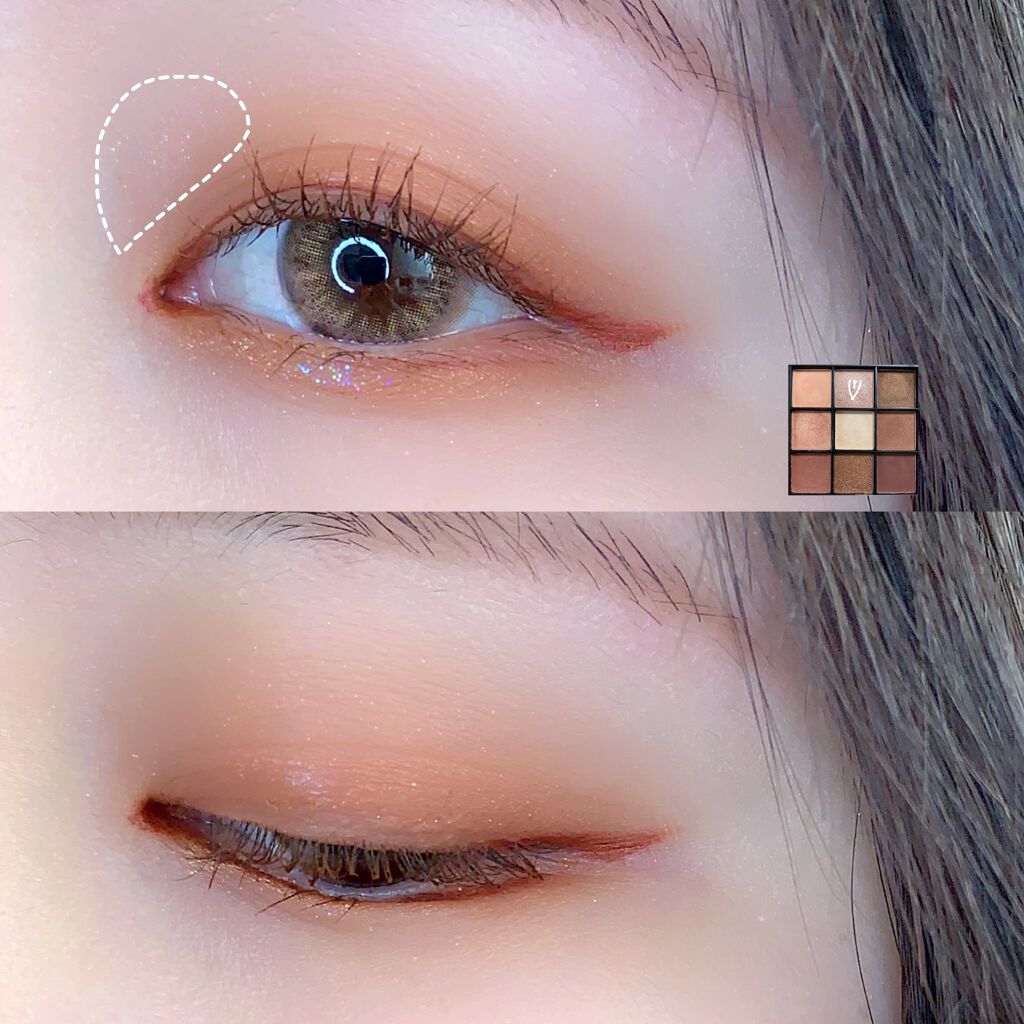 UR GLAM　BLOOMING EYE COLOR PALETTE/U R GLAM/アイシャドウパレットを使ったクチコミ（3枚目）
