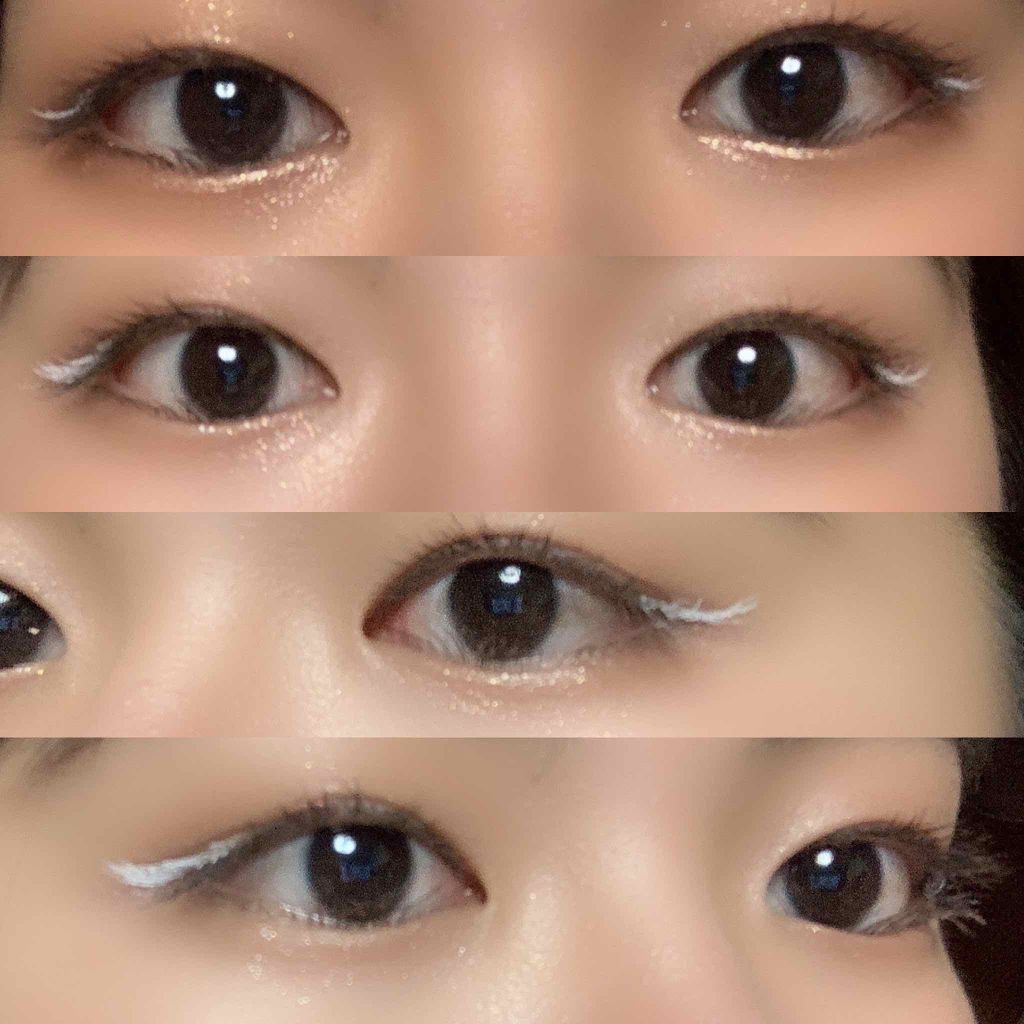 ホワイト リキッド ライナー/NYX Professional Makeup/リキッドアイライナーを使ったクチコミ(2枚目)