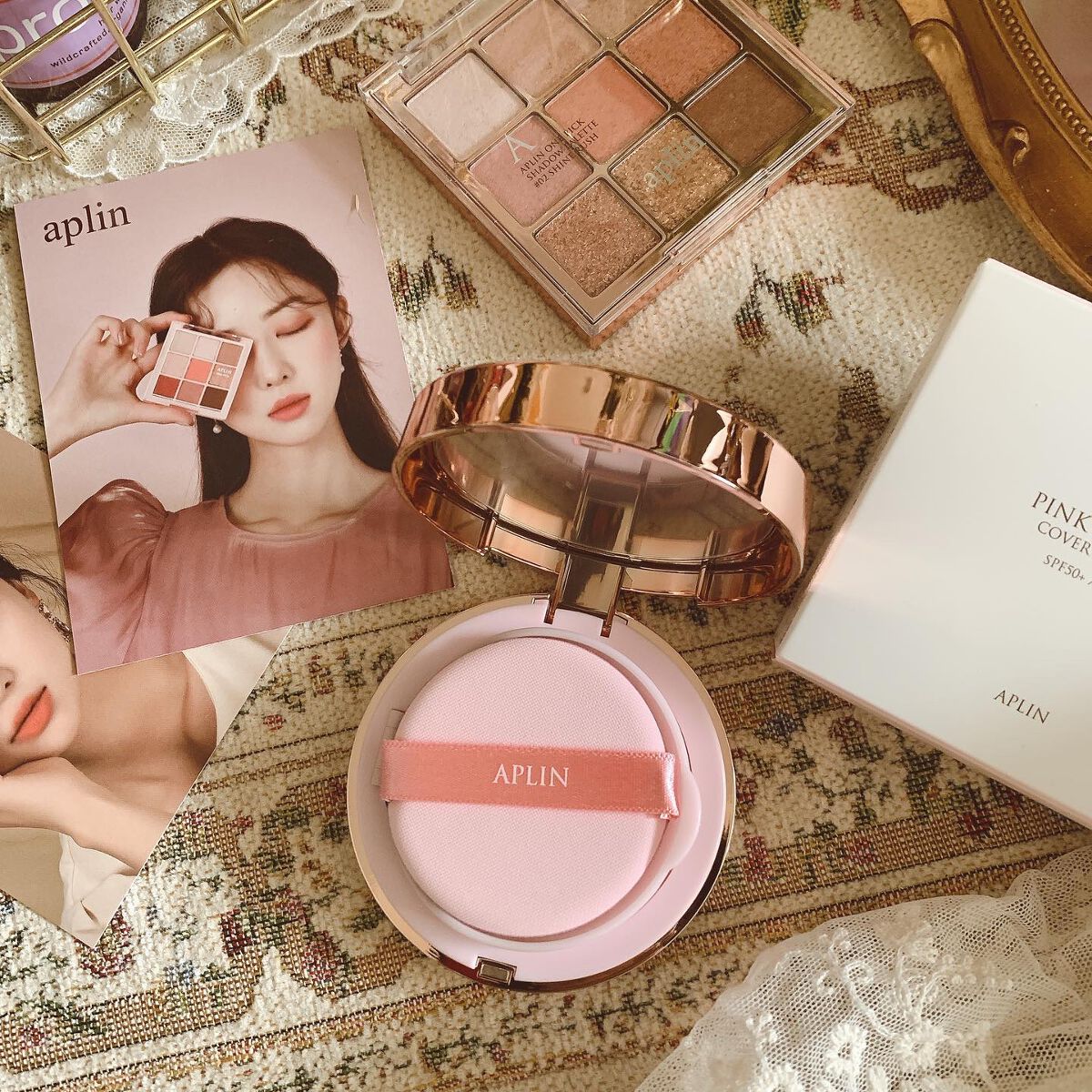 ピンクティーツリーカバークッション/APLIN/クッションファンデーションを使ったクチコミ(6枚目)