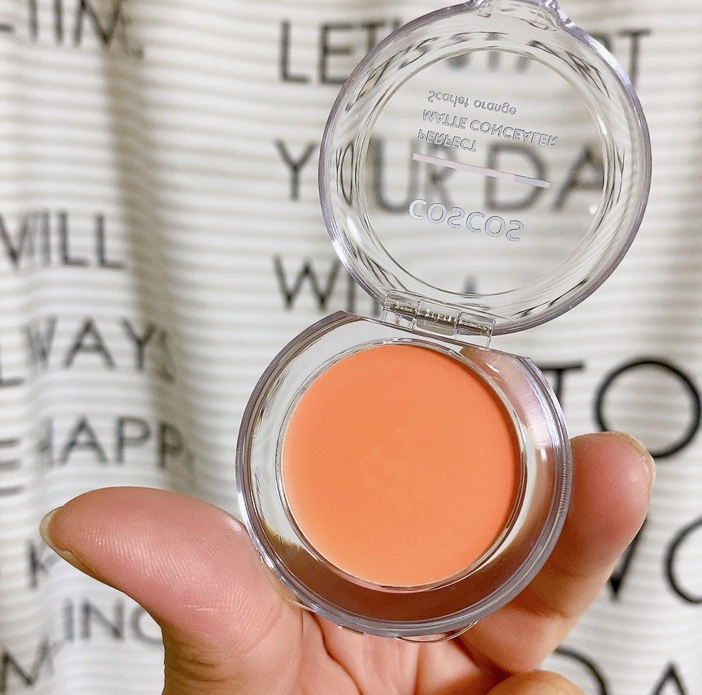 パーフェクトマットコンシーラー スカーレットオレンジ/COSCOS/クリームコンシーラーを使ったクチコミ(3枚目)