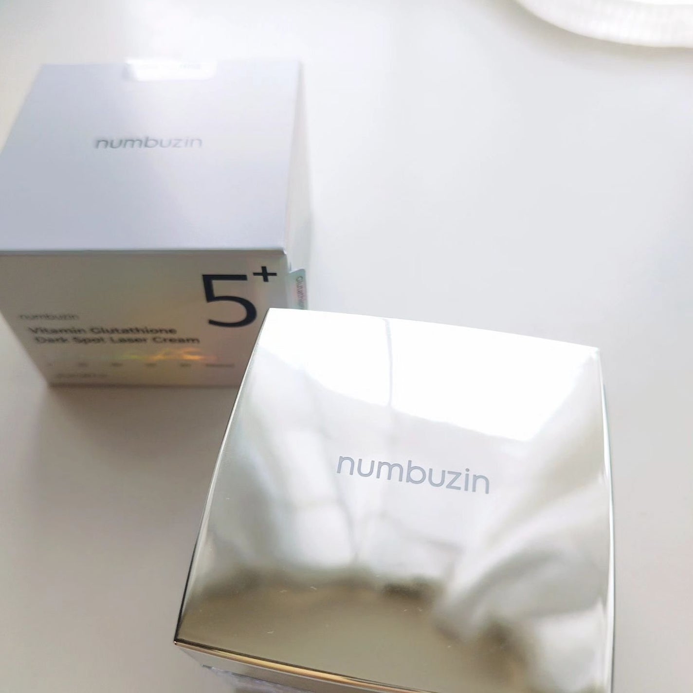 5番 白玉グルタチオンCメラゼロクリーム/numbuzin/フェイスクリームを使ったクチコミ(2枚目)