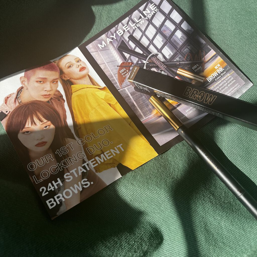 ブロウインク カラーティントデュオ/MAYBELLINE NEW YORK/眉ティントを使ったクチコミ（1枚目）