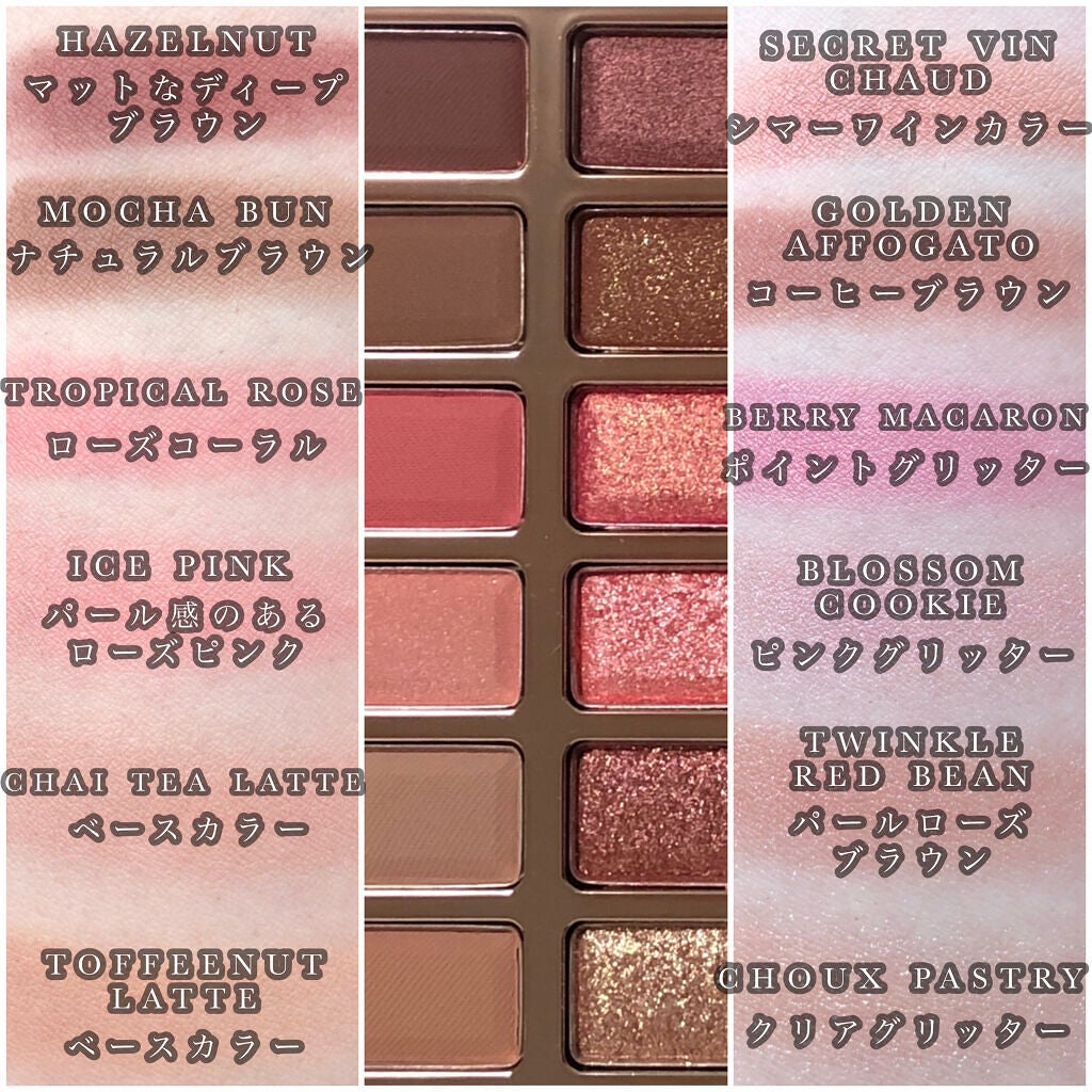 バレンタインボックス3ローズモーメント/VAVI MELLO/アイシャドウパレットを使ったクチコミ(2枚目)