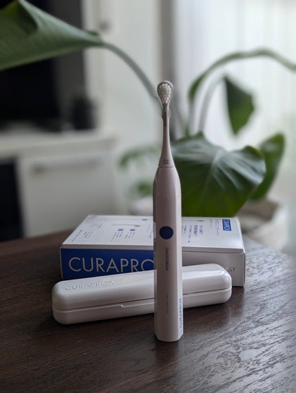 CURAPROX クラプロックス 電動歯ブラシ ハイドロソニックイージーのクチコミ「スイス生まれの歯ブラシ「クラプロックス」
密集した毛でつるっつるになる歯ブラシが大好きなんだけ.....」(2枚目)