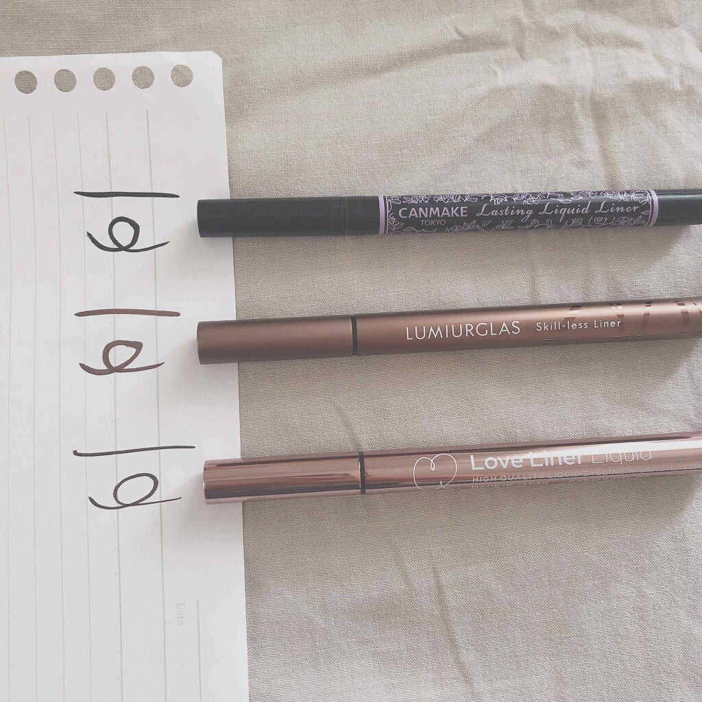 ラスティングリキッドライナー/キャンメイク/リキッドアイライナーを使ったクチコミ(1枚目)