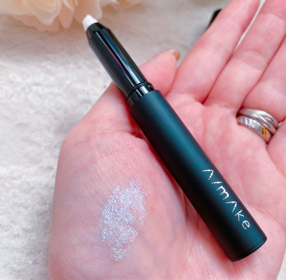 エーメイク グリッタースティック/A/mAke/グリッターを使ったクチコミ（3枚目）