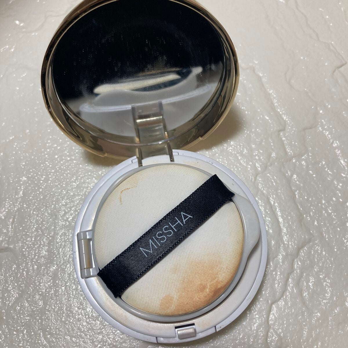 M クッション ファンデーション(モイスチャー)/MISSHA/クッションファンデーションを使ったクチコミ(1枚目)