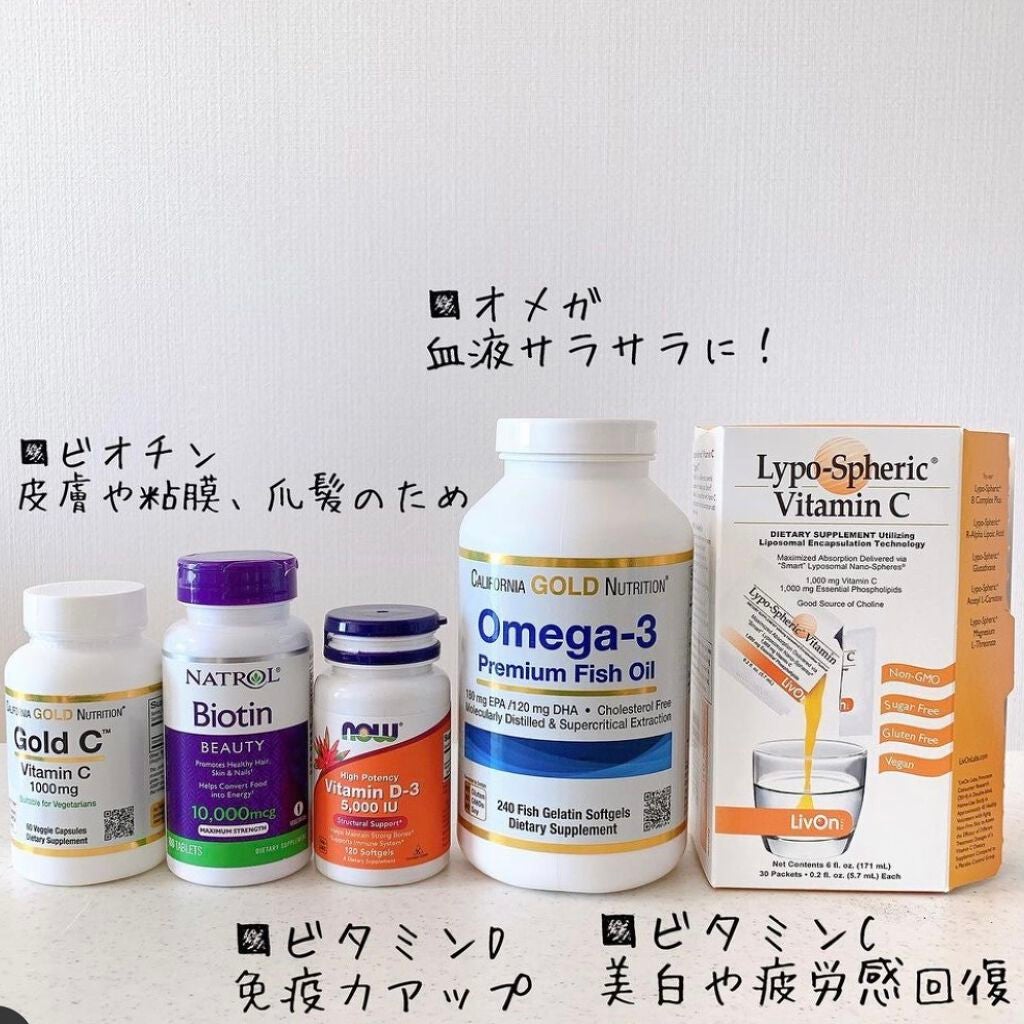 ビオチン/Now Foods/健康サプリメントを使ったクチコミ(1枚目)