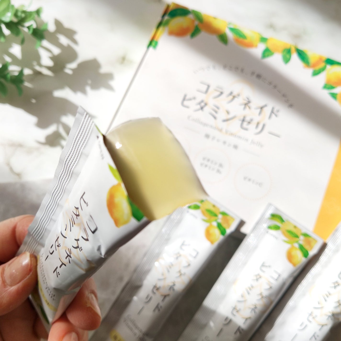 コラゲネイドビタミンゼリー(柚子レモン味)/新田ゼラチンダイレクト/美容サプリメントを使ったクチコミ(6枚目)