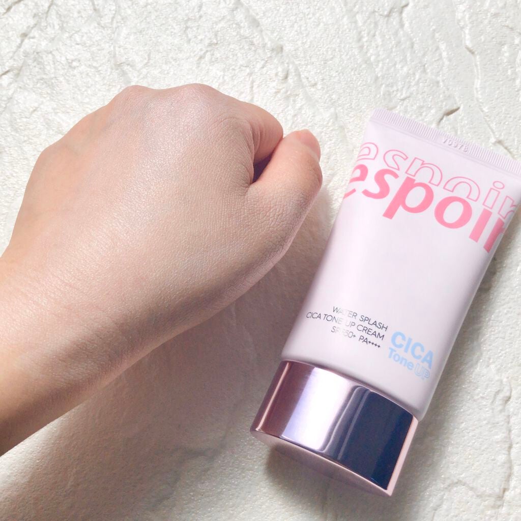 ウォータースプラッシュシカトーンアップクリーム/espoir/化粧下地を使ったクチコミ(4枚目)
