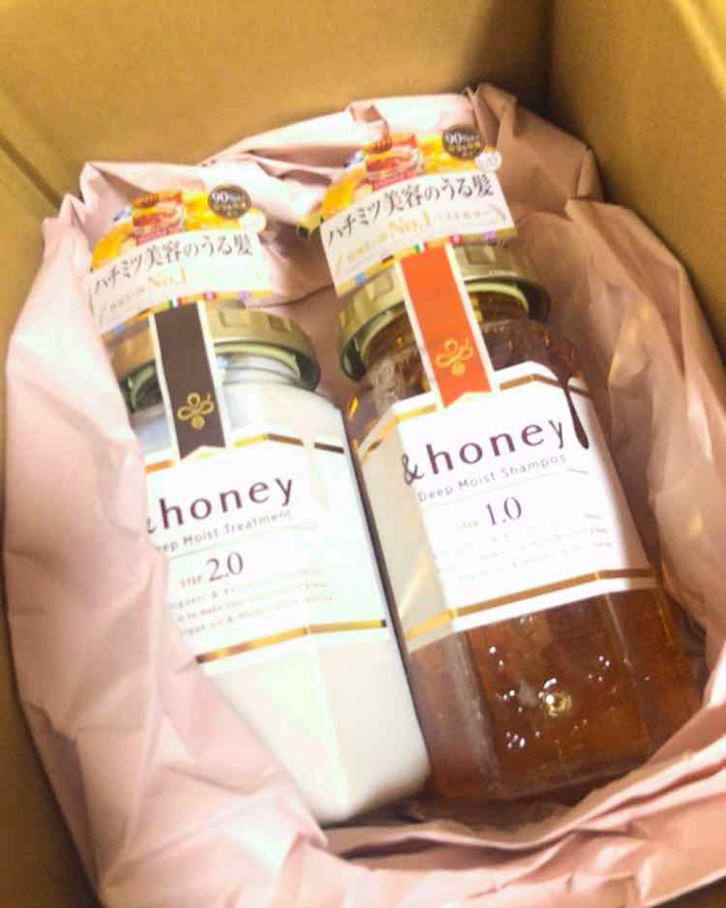 ディープモイスト シャンプー1.0／ヘアトリートメント2.0/&honey/市販シャンプーを使ったクチコミ（2枚目）