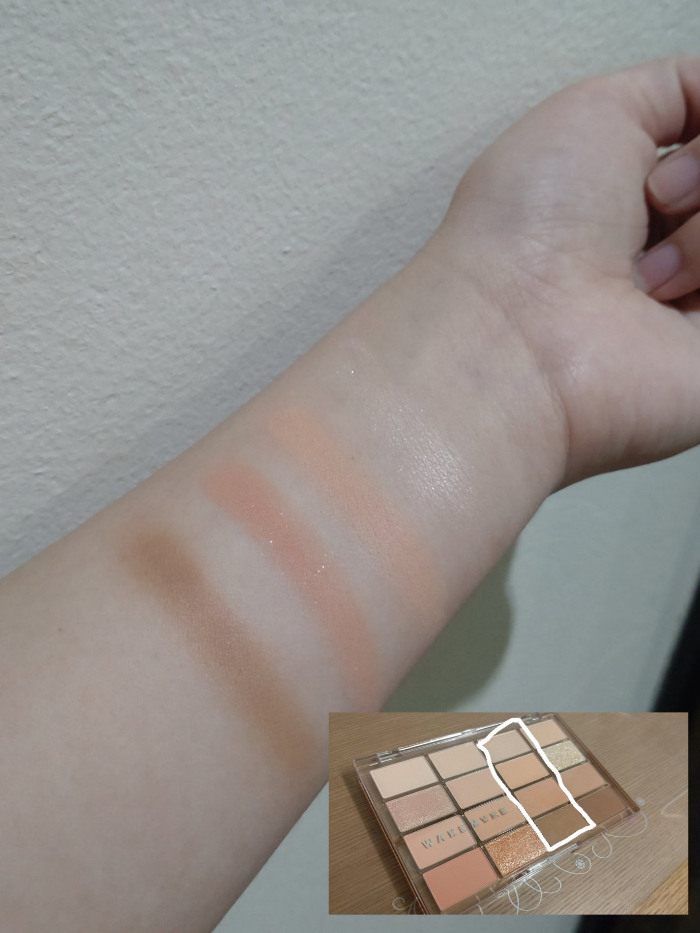 ソフトブラーリングアイパレット/wakemake/アイシャドウパレットを使ったクチコミ(5枚目)